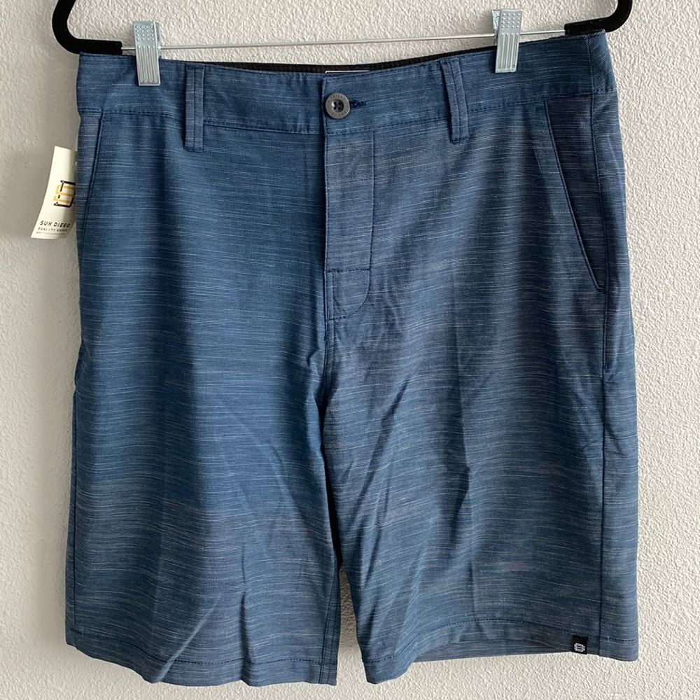 NWT- SUN DIEGO DEL MAR 3.0 HYBRID SHORTS- NAVY- Size 31